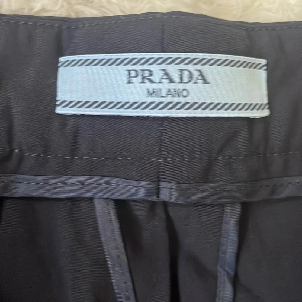 Prada Black Dress Pants Elegant Full-Length Design